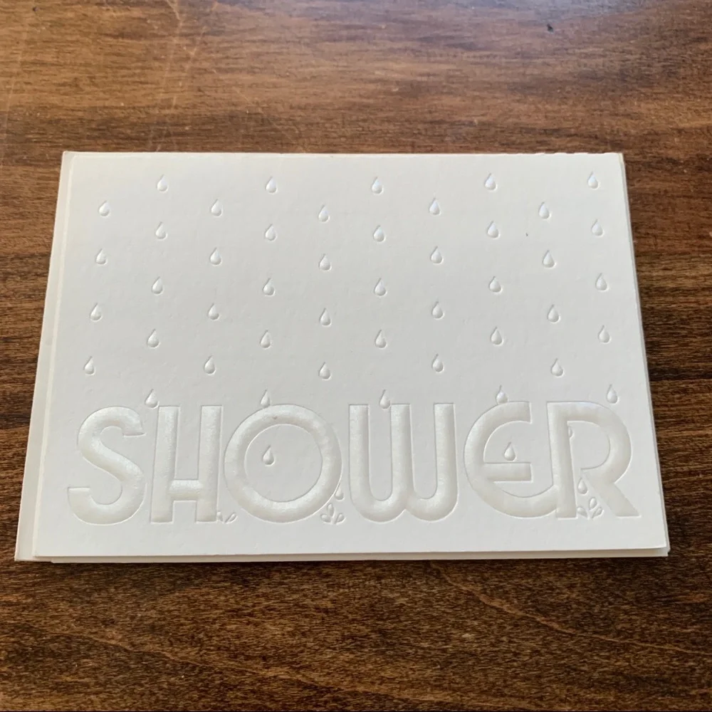 Free item: three shower invitations